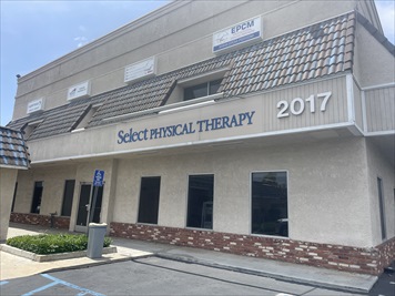 Outside front of building