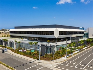 Outside front of building