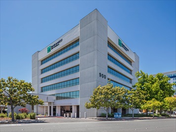 Outside front of building