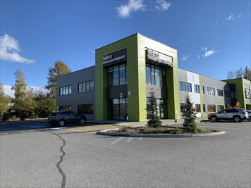 Outside front of building
