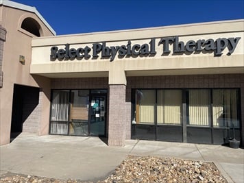 Outside front of building