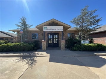 Outside front of building