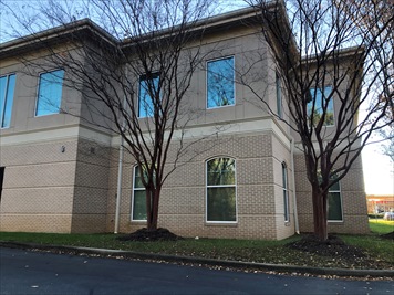 Outside front of building