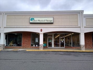 Outside front of building