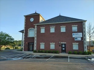 Outside front of building