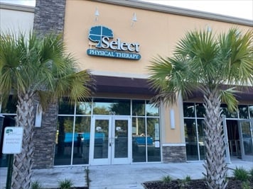Outside front of building