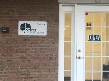 Outside front of building