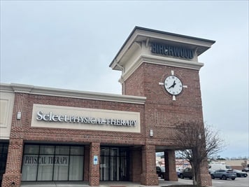 Outside front of building