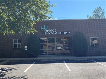 Outside front of building