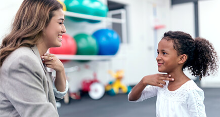 Pediatric speech therapy