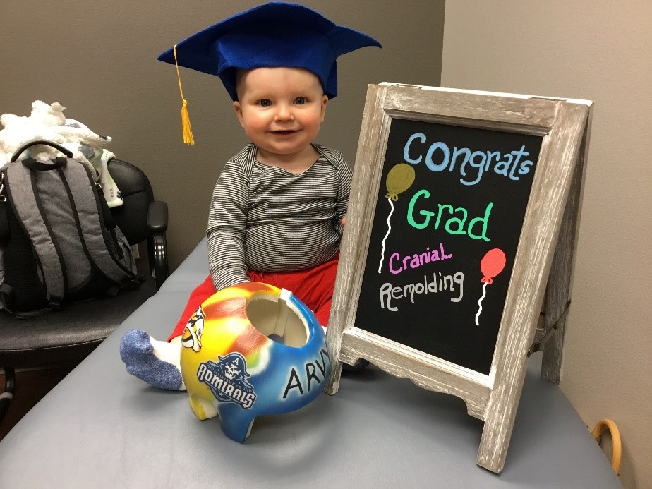 baby in graduation cap